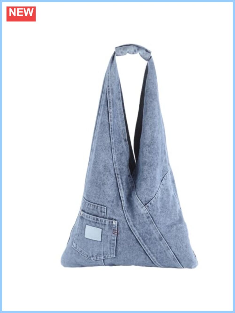 Denim Shoulder Bag Women Retro Tote Purse Large Jean